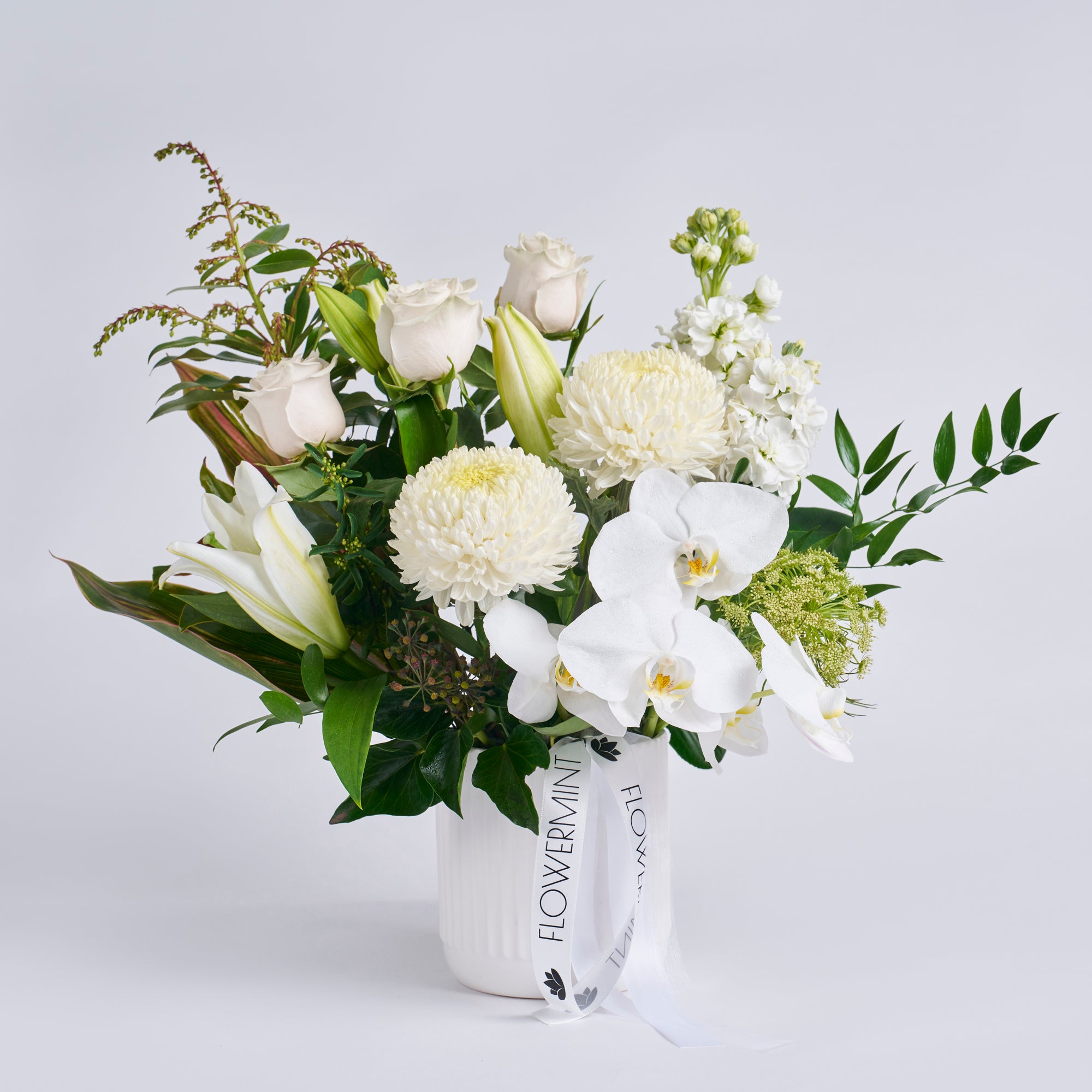 Ceramic_Pot_Wh_l_Flower_Mint_l_Bendigo_Florist