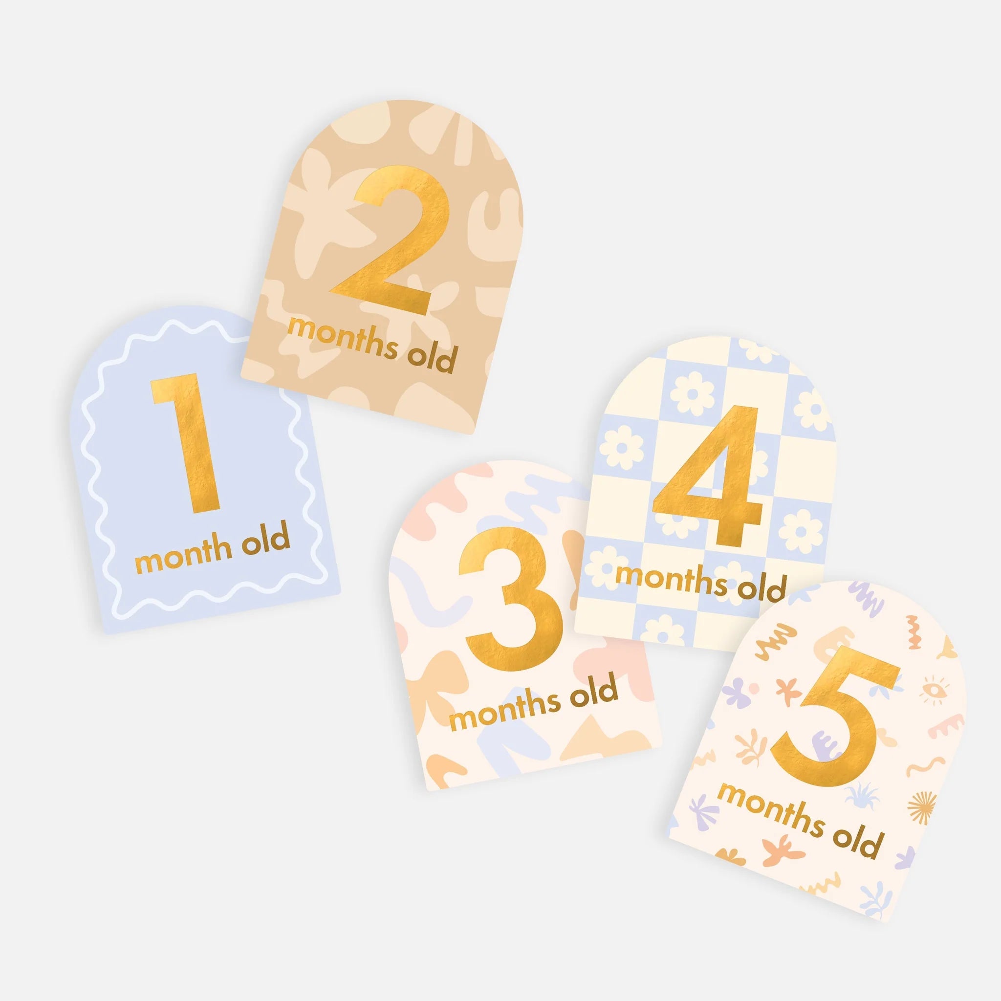 Baby Milestone Cards5 l Flower mint l Bendigo Florist