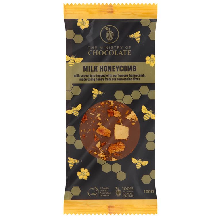 Ministry of Chocolate Honeycomb Milk Chocolate  100g