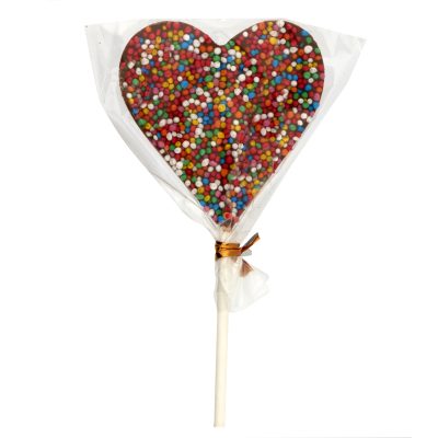Ministry of Chocolate Rainbow Heart Lollipop