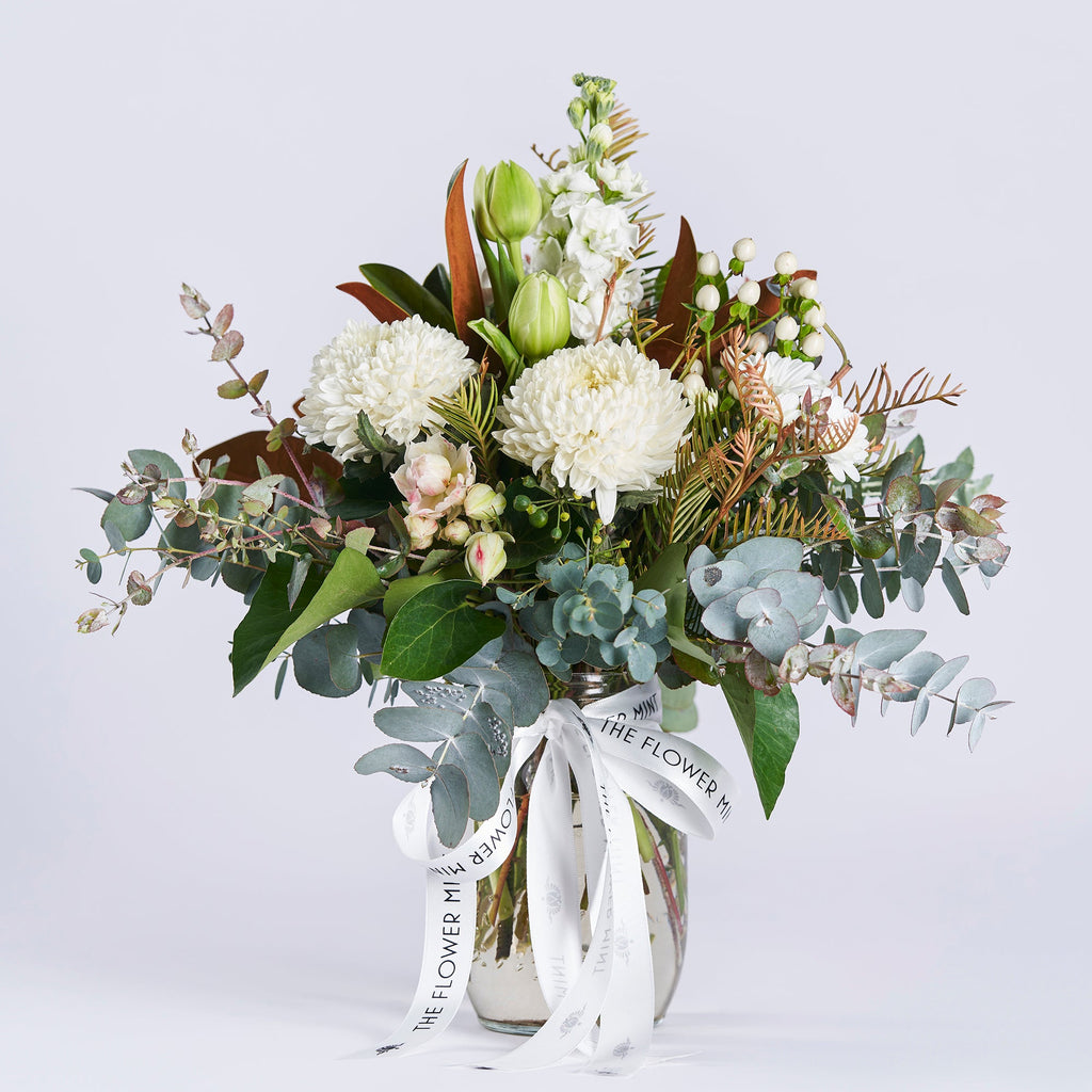Jar of Blooms Classic White