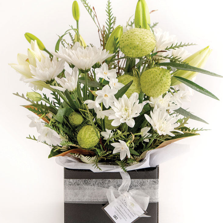 Bloom Box White l Flower Mint l Bendigo Florist